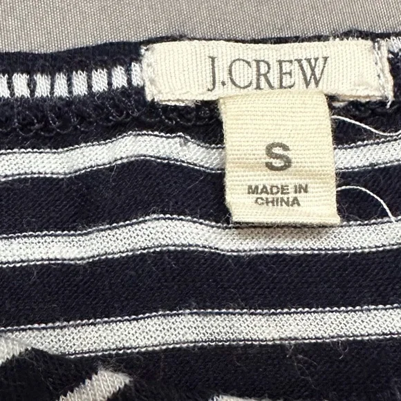 J. CREW navy white striped tank dress, S. - Picture 9 of 9